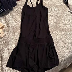 Strappy-back romper